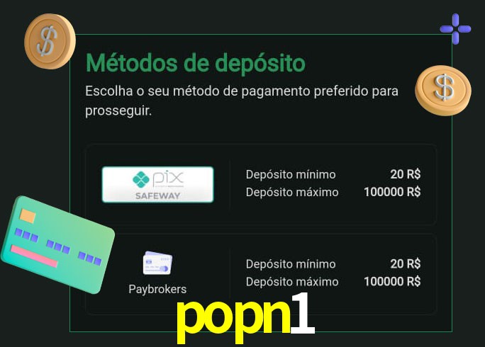 O cassino popn1 oferece uma grande variedade de métodos de pagamento