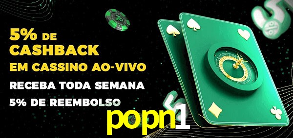 Promoções do cassino ao Vivo popn1
